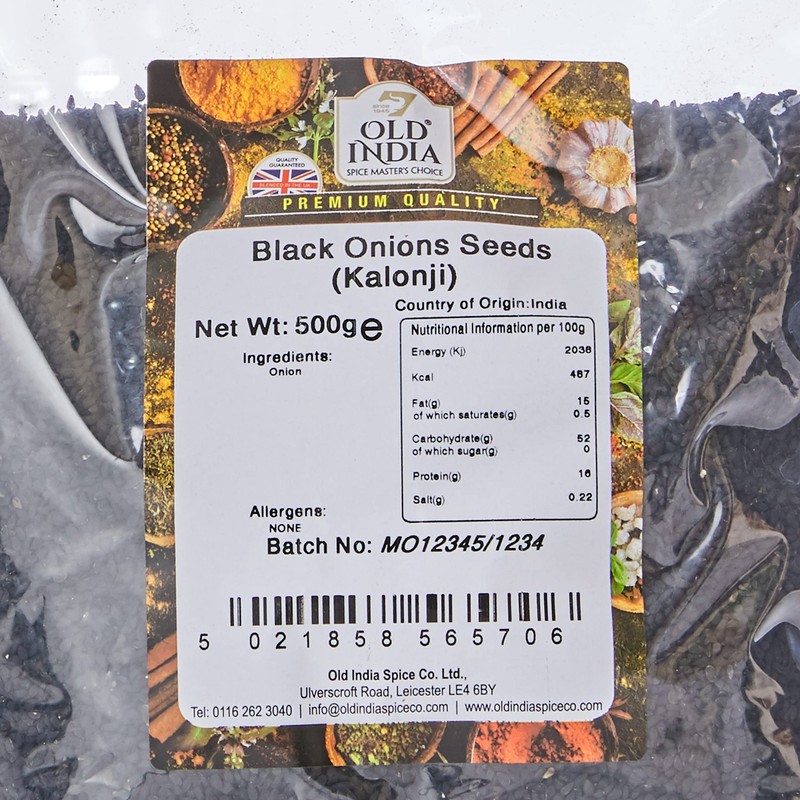 Old India Black Onions Seeds (Kalonji) 500 g