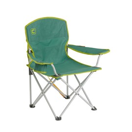 CORE Youth Quad Chair | Folding Chair with Cupholder for Indoor Home or Outdoor Camping | Perfect for Concert Seat, Sports, Beach, Travel & Picnic (Green)