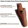 LALOCAPEYO Leather Pruner Holster Hanging Pouch with Safety Lock for