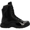 ROCKY Cadet 8" Black Side Zip Public Service Boot Size