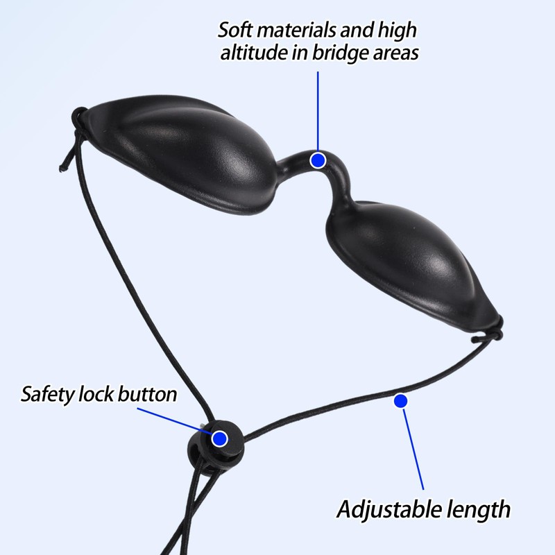 Fukaisu 2 Pairs Protective Goggles for Red Light, Tanning Bed