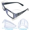 10 Pairs Safety Glasses Side Shields, Flexible Clear Anti-Slip On