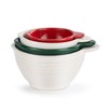 DEMDACO Baking Holiday Memories Red, Green, White Glossy Ceramic Stoneware