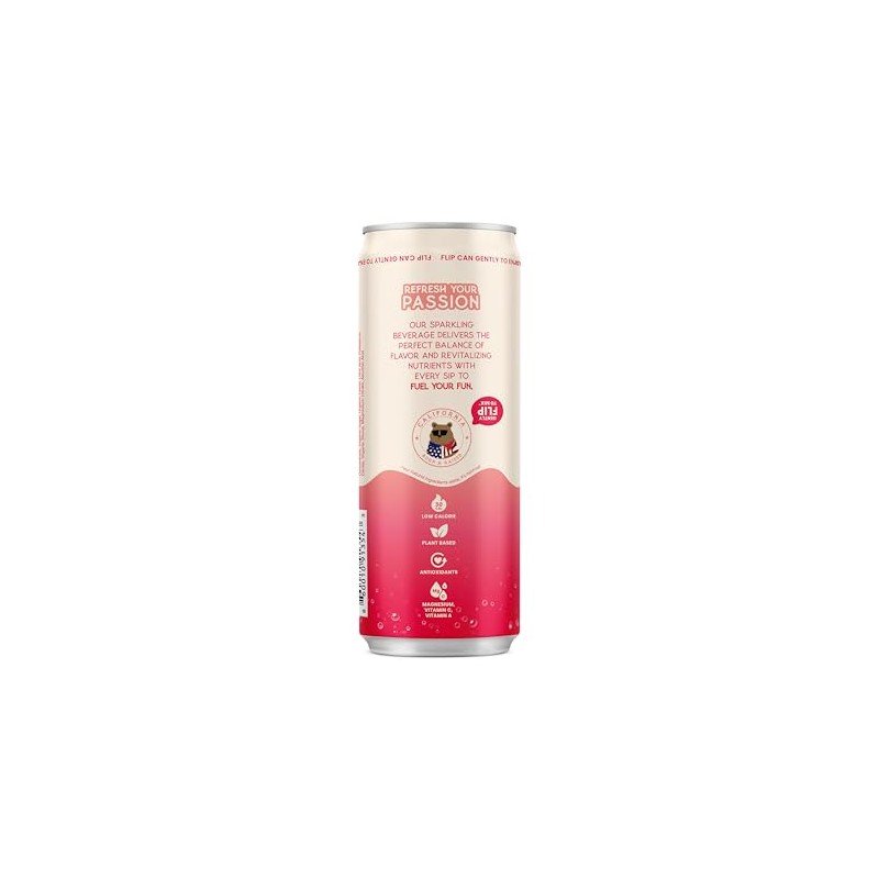 Passion Joy Organic Soda – Passion Fruit & Guava, 12