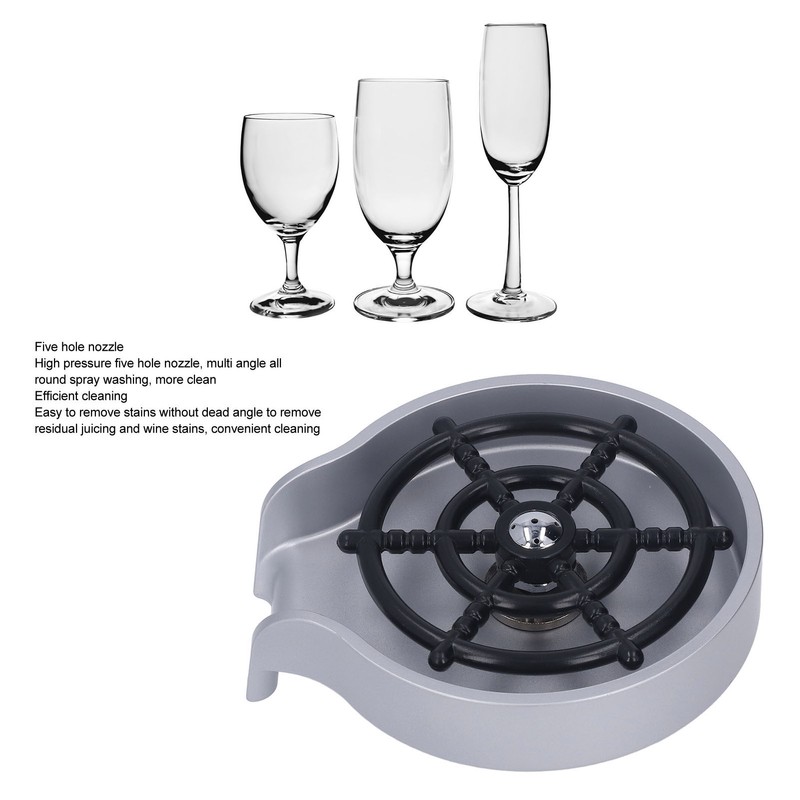 Faucet Bottle Washer High Pressure 5 Hole Nozzle Automatic Glass