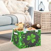 xigua St. Patrick's Day Storage Bins with Lids and Carrying