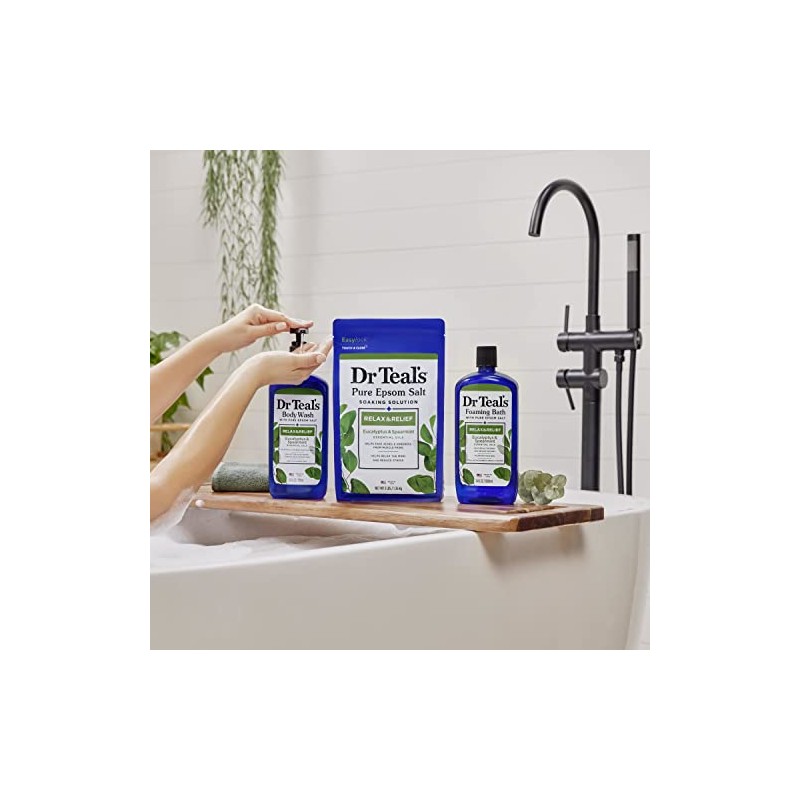 Dr Teal's Foaming Bath with Pure Epsom Salt, Relax &