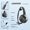 LEVN Bluetooth Headset, Wireless Headset with Microphone & Mute Button,