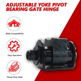 Heavy Duty 2PACK Sealed Bearing Gate Hinge,Adjustable Yoke Pivot Bearing Gate Hinge Weld onto The Gate for Welding on Larger Iron or Steel Vehicular Pedestrian Gates