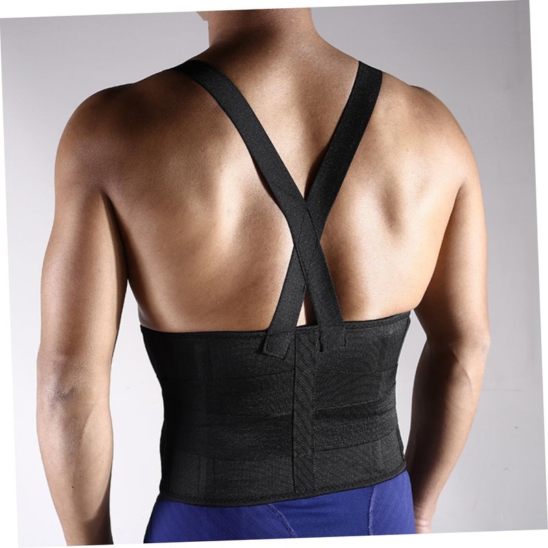 Healvian 2pcs Adjustable Elastic Back Support Belt for Lumbar Lightweight