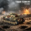 honchoes Tiger P Tank Building Set, WW2 Military Tank Model