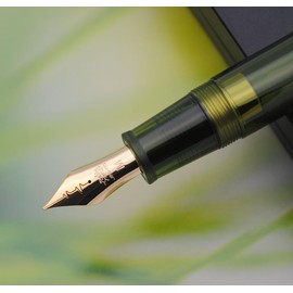 JINHAO 9019 Fountain Pen Dadao Series with High-capacity Ink Converter (Transparent Olive Green,Medium Nib 0.7mm)