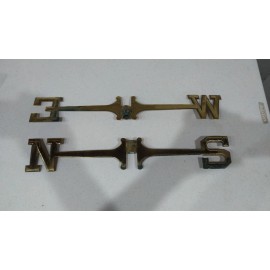 weathervane directionals 24'' semi-weathered NSEW HEAVY DUTY FITs 3/4&7/8''RODs