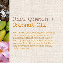 Maui Moisture - Batido Curl Quench + con aceite de coco para rizos, 12 onzas, crema cremosa para peinar sin silicona para rizos gruesos, retorcidos, t