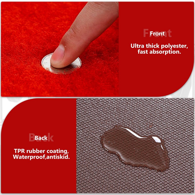 PBHEPJ 4ft x 20ft Extra Thick Red Carpet Runner for