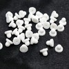 100 Pcs White Silicone Anti-Pain Earring Back Pads Silicone Cushion
