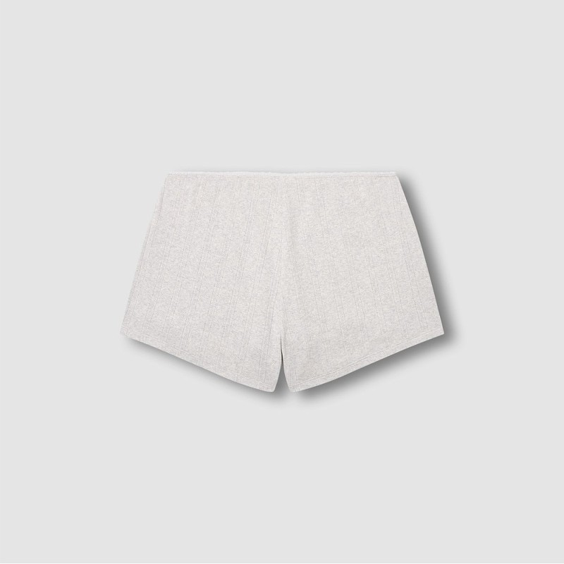 Jaju [JAJU] Women's Cotton Pointelle Lounge Bottoms_Melange Grey