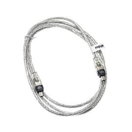 vhbw 2m FIREWIRE-CABLE DATA CABLE 4-4 pin in black