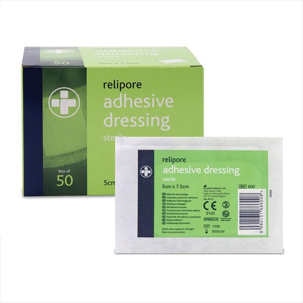 Relipore REL600 Sterile Dressing, 5 cm W x 7.5 cm
