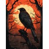 Kaliosy 5D Diamond Art Kits for Adults Crow Bird by