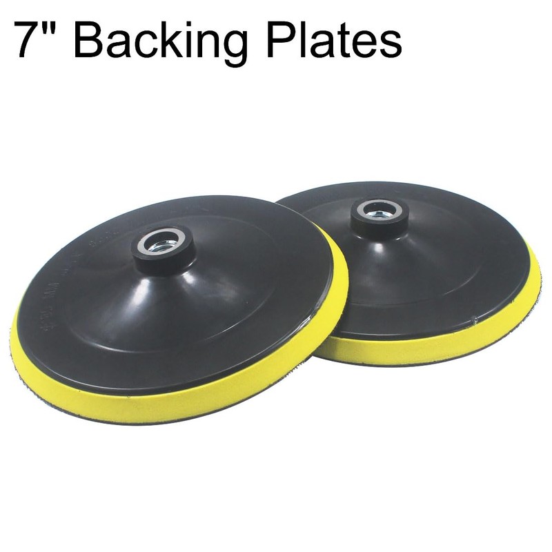 JUNLIXN 7 Inch Backing Plates Buffing Pads Holder 5/8-11 Thread