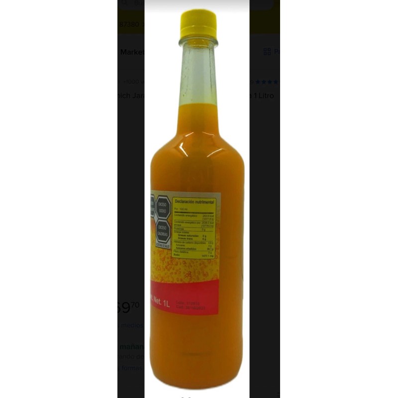 Frutimich Jarabe Sabor Piña Para Michelada 1 Litro