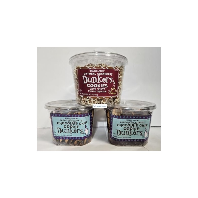 Trader Joe Dunkers Oatmeal Cranberry Cookies, 2 of Chocolatey Coated