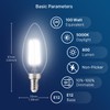 FLSNT 100W Equivalent Candelabra LED Bulbs 5000K Daylight, Dimmable LED
