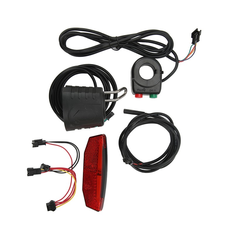 Electric Bike QD168 Front Light DR001 Rear Light Set with