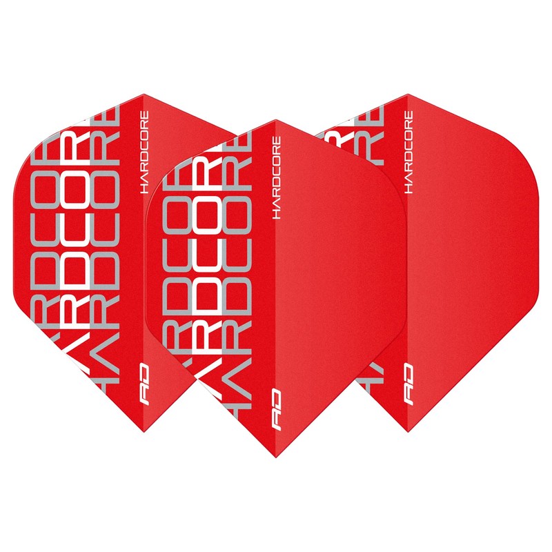 RED DRAGON Hardcore XT White Triple Darts Flights - 4