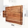 Extra Large Acacia Wood Cutting Board for Kitchen, Wood Cutting