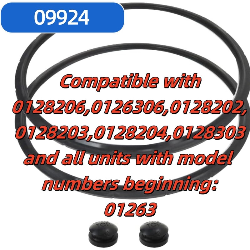 09924 Pressure Canner Sealing Ring with Overpressure Plug（ 2 Pack）