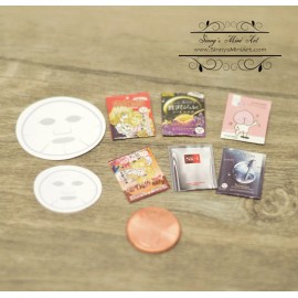 SMA 1:12 Dollhouse Miniature Facial Mask Set C126