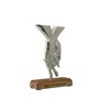 27th Anniversary Holding Hands Decoration – Free Standing Rustic Metal
