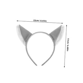 Gatuida 6pcs Plush Wolf Ears Headbands for Adults Jungle Animal Hair Hoops for Birthday Party Cosplay Events Comfortable Accessories
