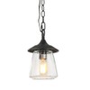 LOG BARN Outdoor Pendant Lights, Porch Fixture in Painted Black