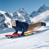 WOOWAVE 45"×18" Foldable Snow Sled, Yellow