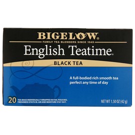 Bigelow English Teatime Black Tea Bags, 20 Count Box