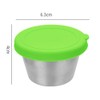 LIFKOME 6pcs Salad Dressing Container Small Condiment Cup with Lid