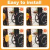 EIHI Pack of 6 Bicycle Reflectors Cat Eyes to Improve