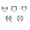 ARS VIVENDI HINNO HC 31 Clic Gliders with Pleat Hooks