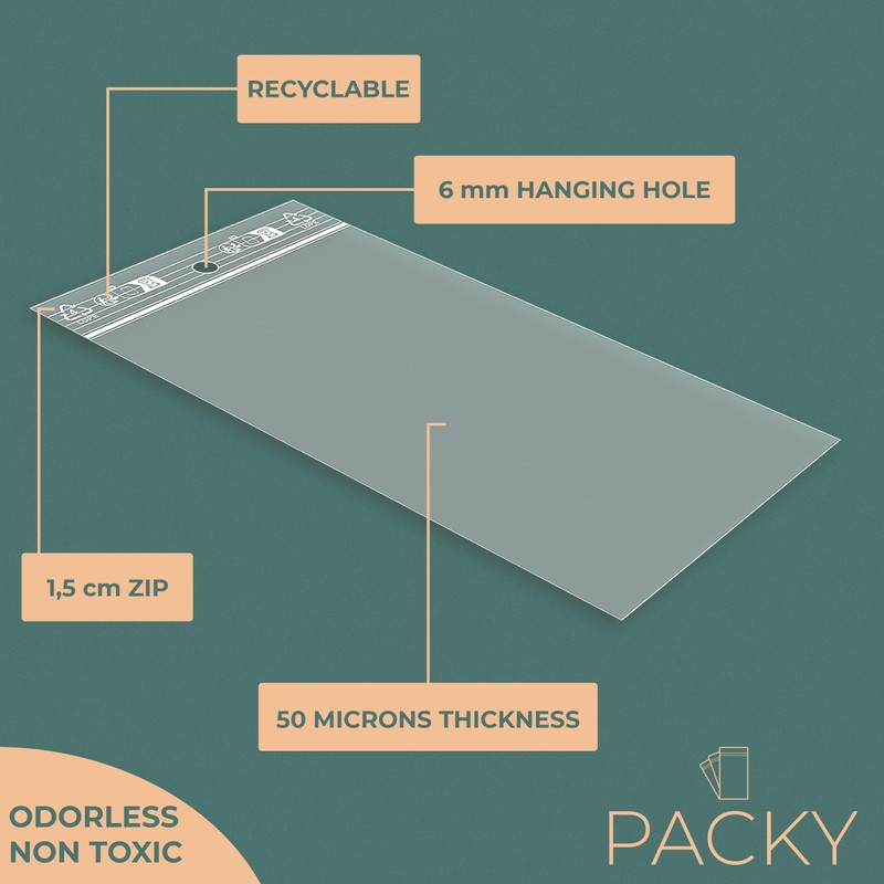 Zip Bags - Plastic Bags Lockable - 24 Available Sizes