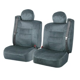 Semi Custom Scottsdale Seat Covers With Built-in Seat Belt Opening for 2001-2006 Chevy Silverado, Tahoe, Suburban, GMC Yukon and Sierra (Gray)