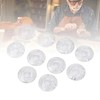 10Pcs Guitar Effect Pedal Footswitch Topper ABS Clear Single Pedal