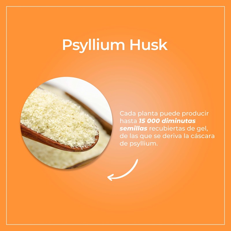 VIZANA NUTRITION | Psyllium Husk Natural 300g Sin Azucar, Cáscara