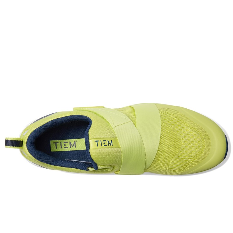 TIEM Mens Slipstream Cycling Shoe Citron/Navy 10 M