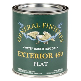 General Finishes Exterior 450 Water Based Topcoat, 1 Quart, Flat