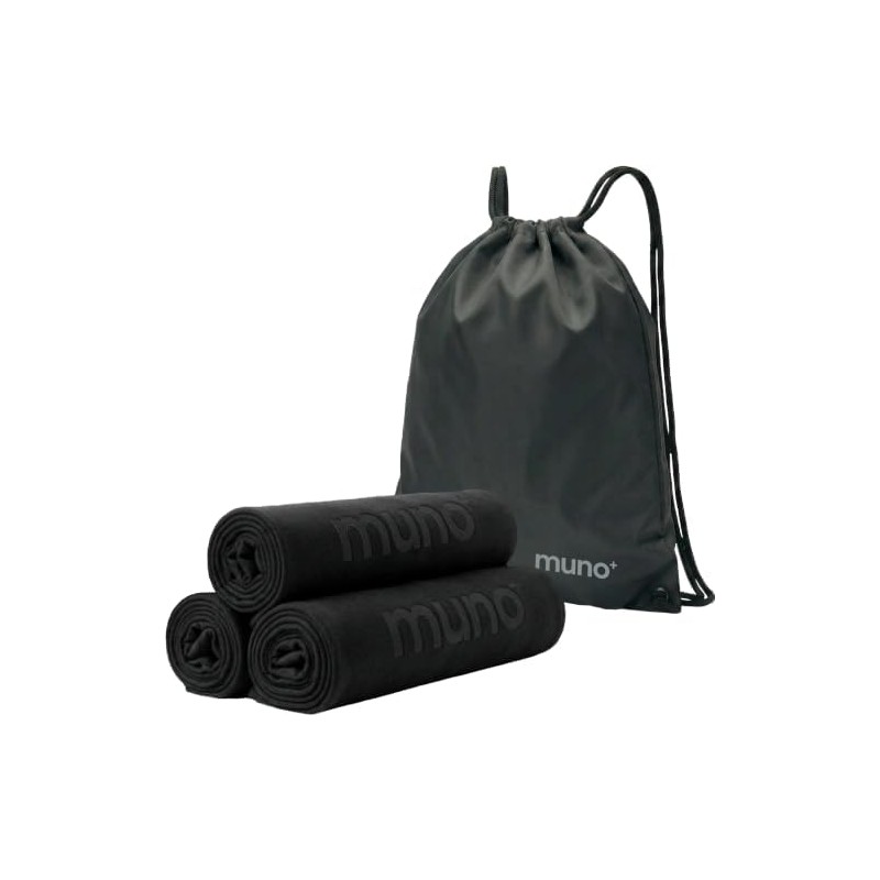 muno+ Toalla Microfibra para Gimnasio 65×39 cm – Pack de