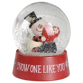 Blossom Bucket Snow One Like You Christmas Snow Globe with Snowman