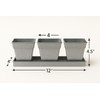 Buyitshipit Indoor Herb Garden Planter Set with Tray - Metal